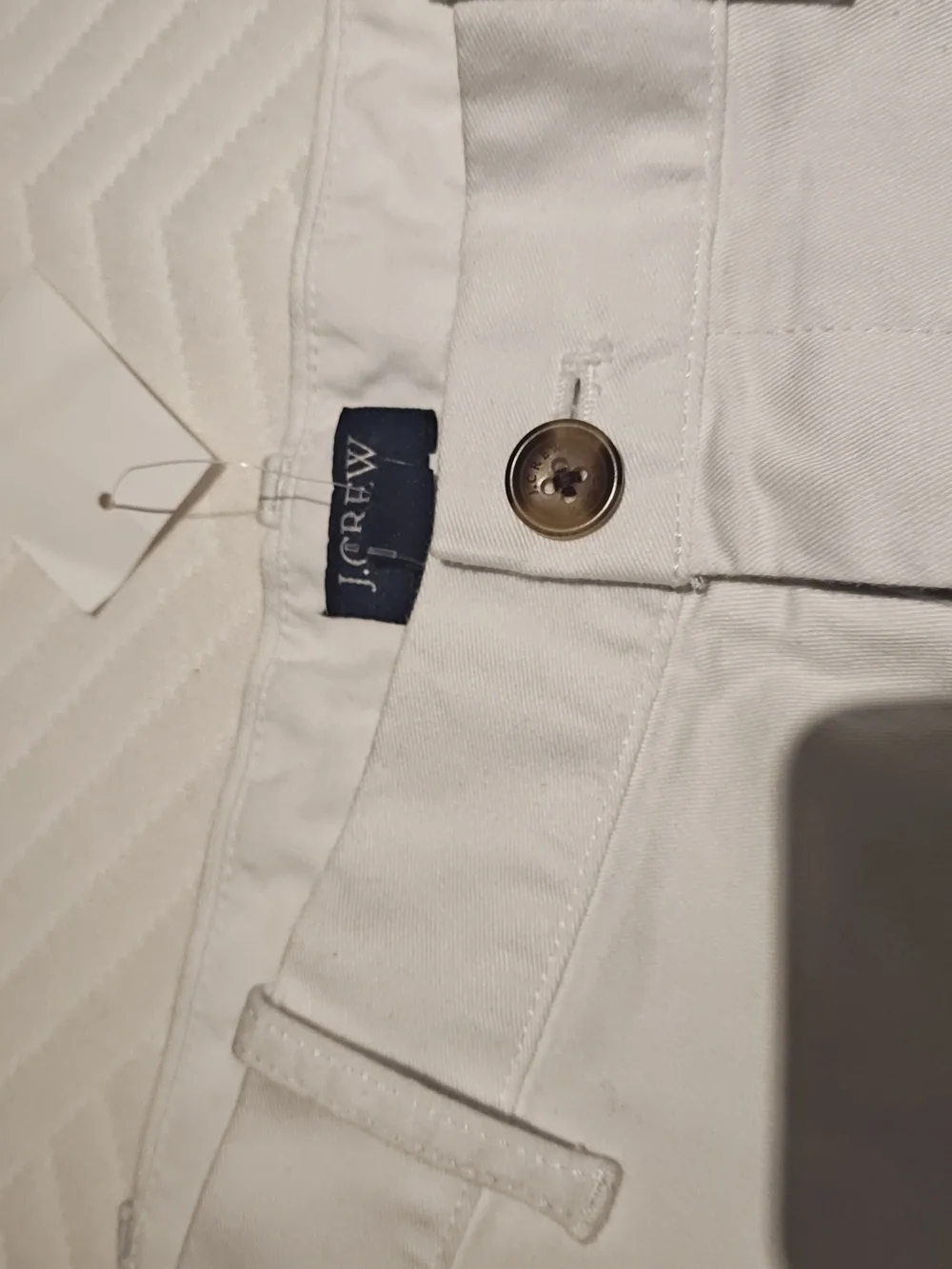 J. Crew Men's Straight-Fit Pants in White
